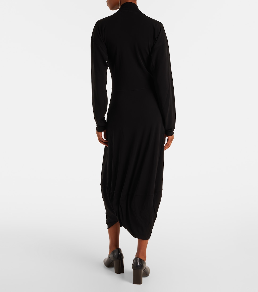 Draped crêpe jersey maxi dress | Lemaire