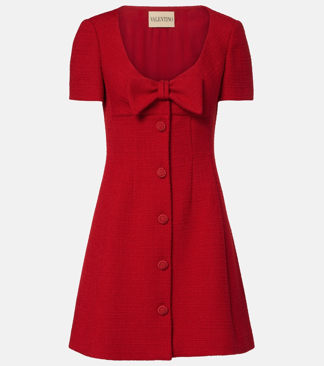 Wool-blend tweed minidress | Valentino