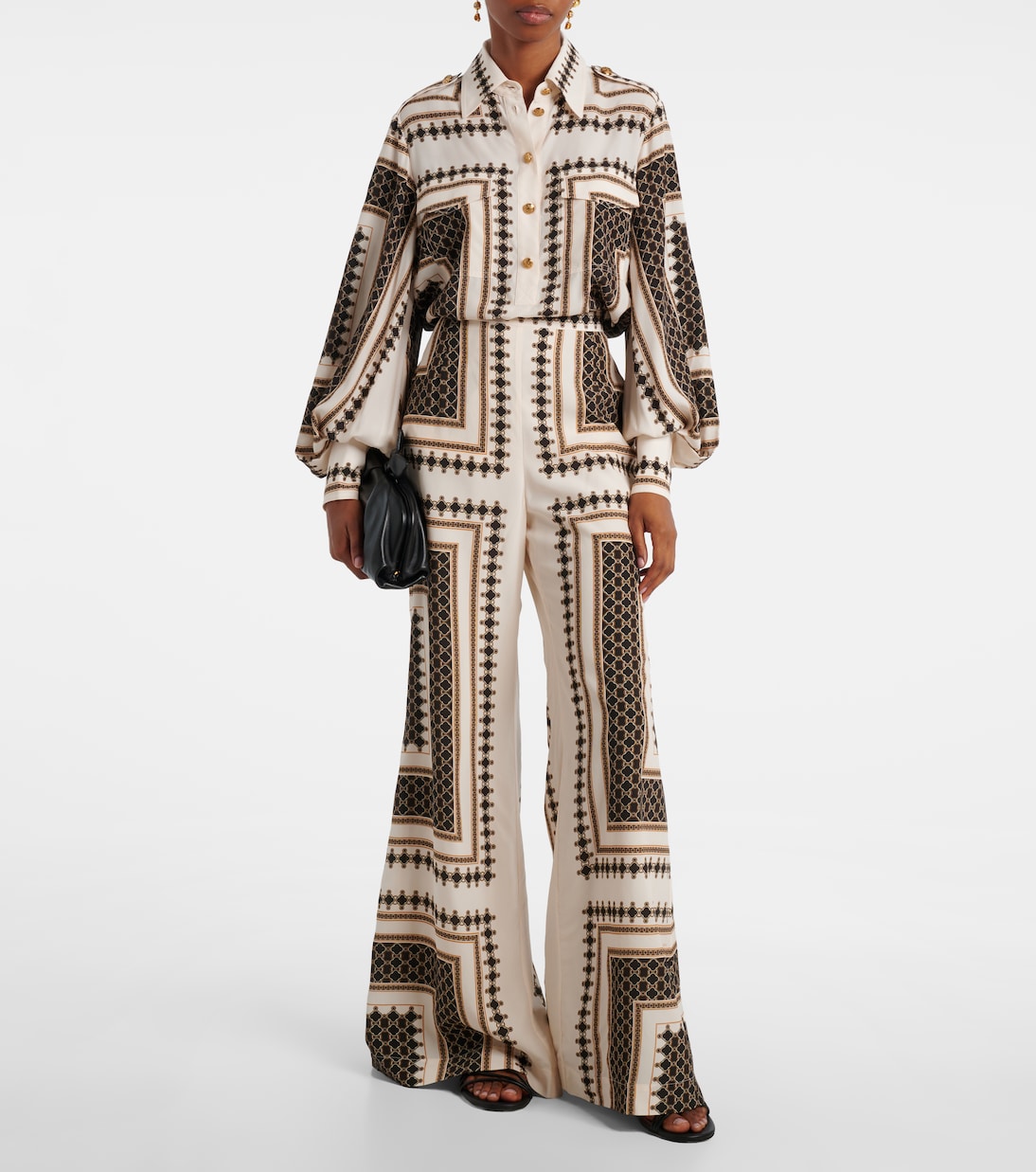 Printed wide-leg pants | Zimmermann