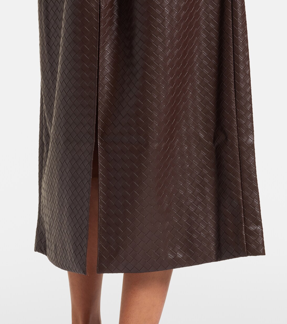 Falda midi Anatta tejida con cinturón | Rotate