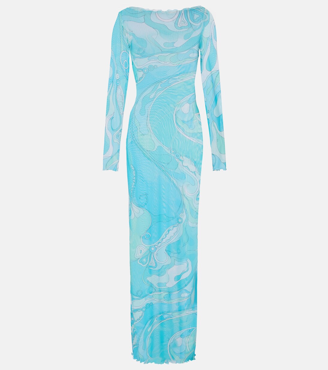Orchidee sheer maxi dress | Pucci