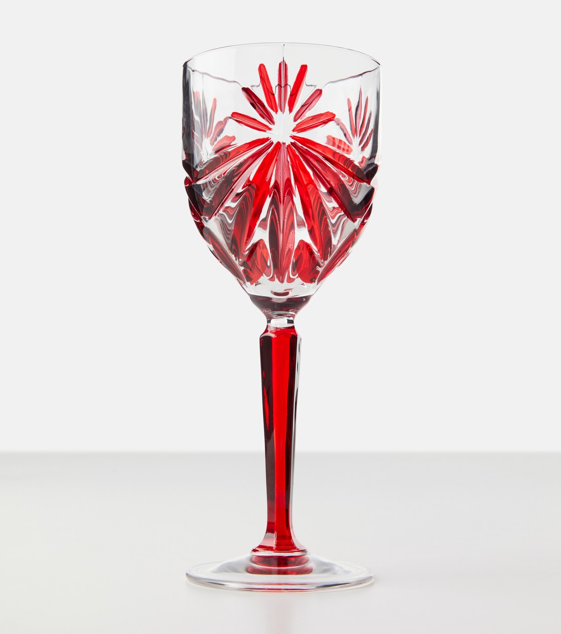 Set of 4 floral crystal wine glasses | Les-Ottomans