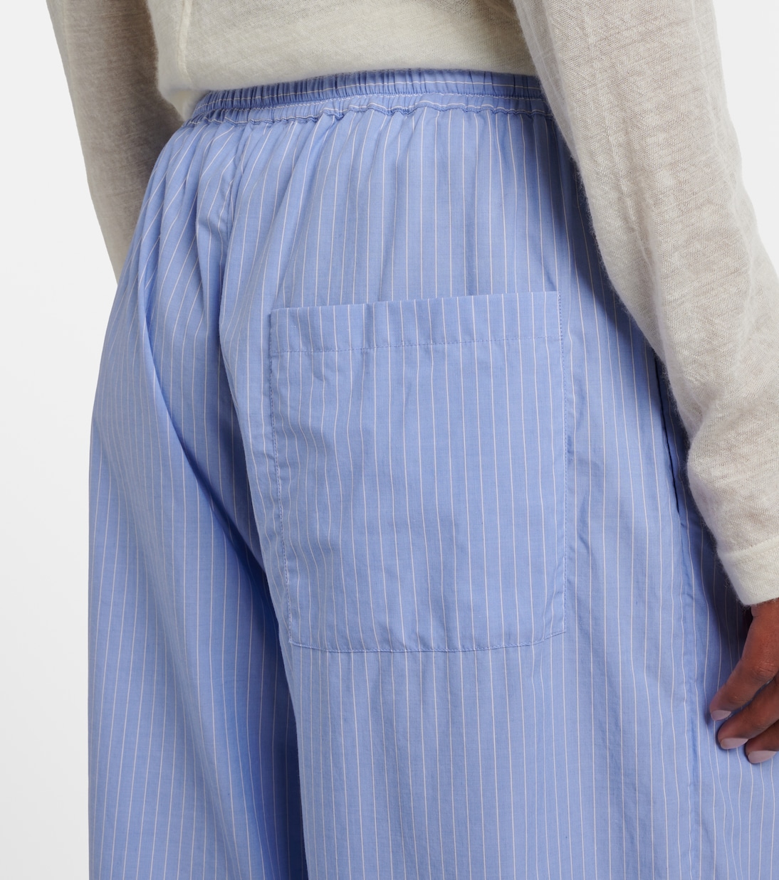 Orien striped cotton wide-leg pants | The Row