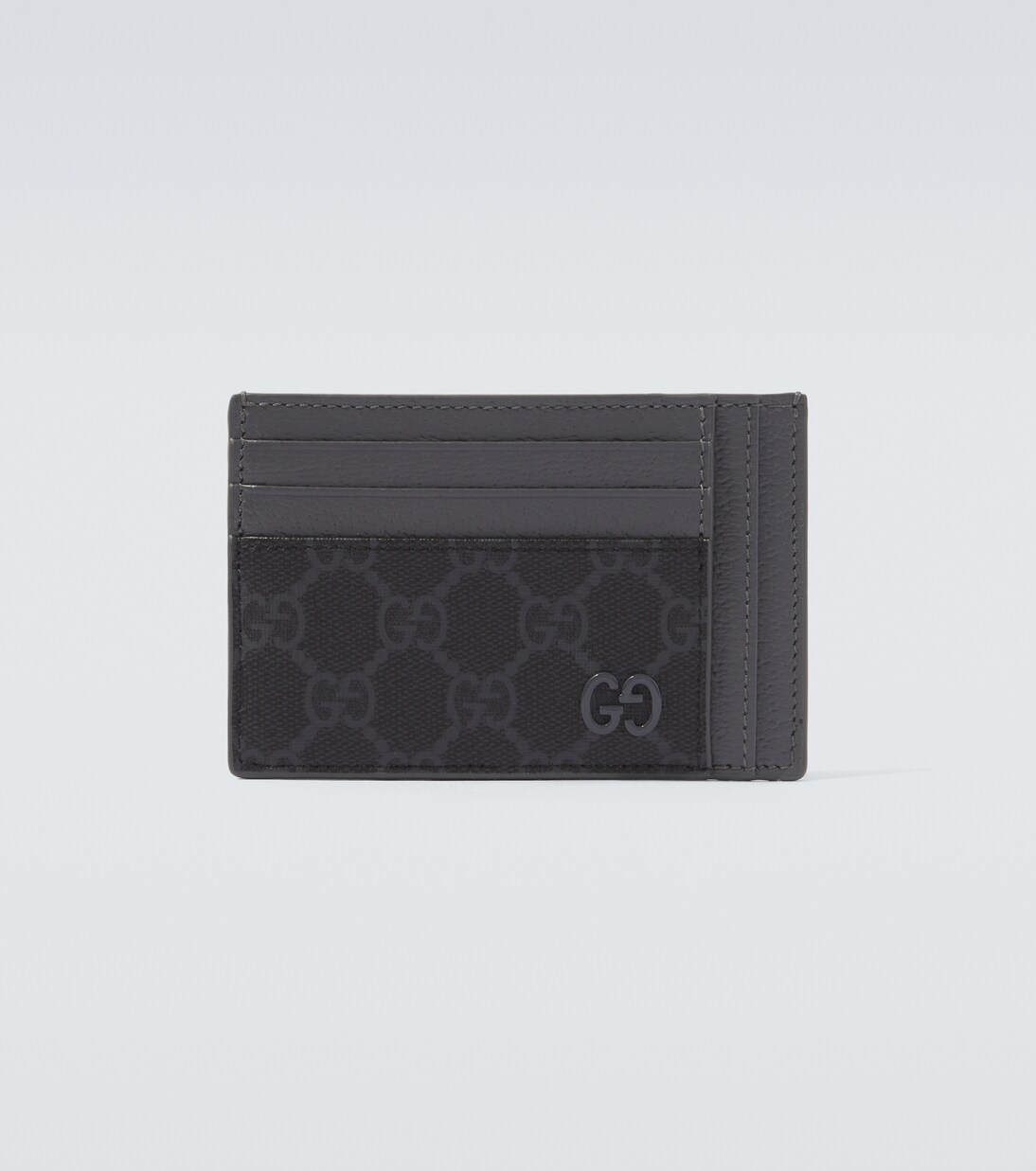 GG Canvas and leather card holder | Gucci