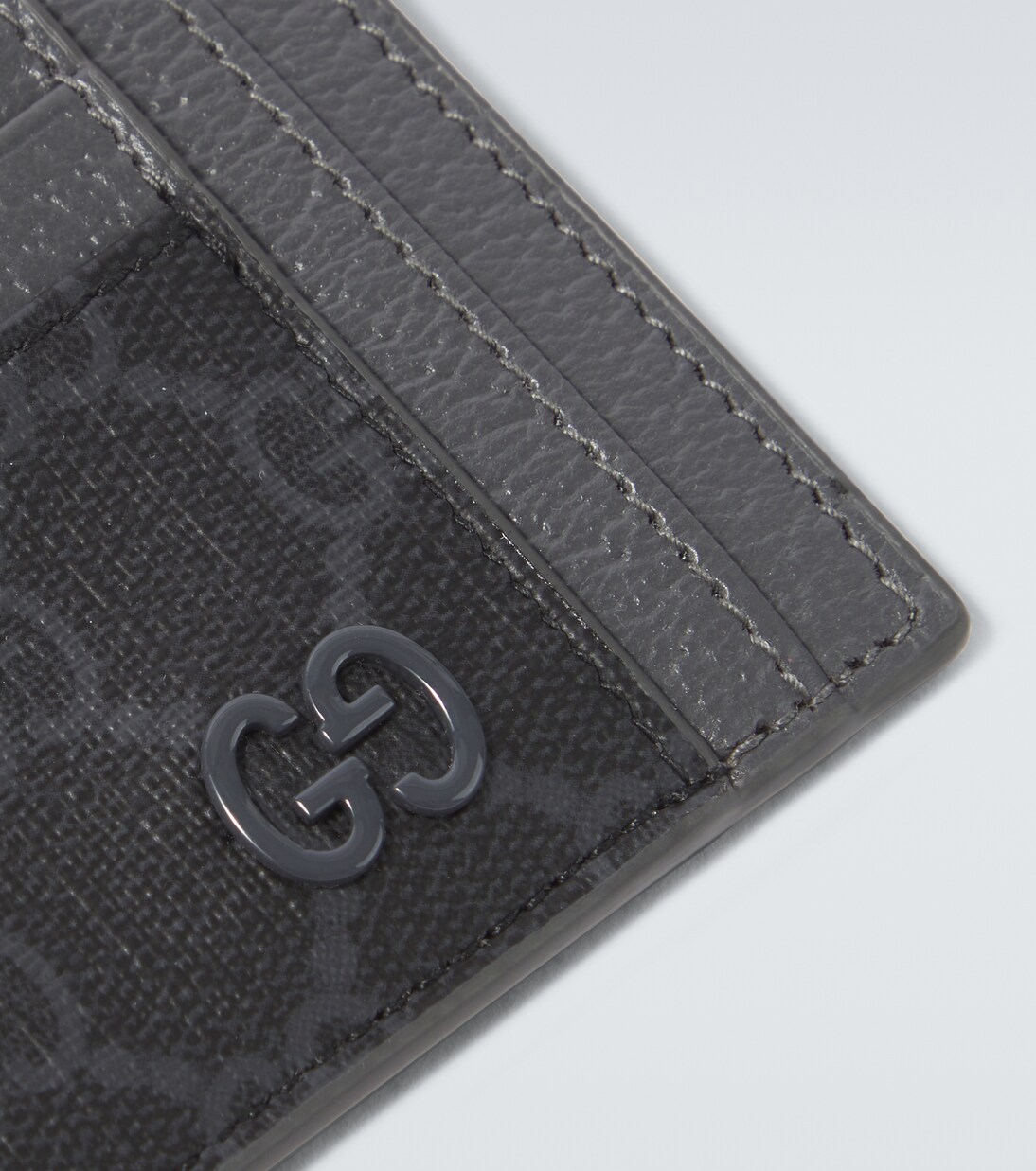 GG Canvas and leather card holder | Gucci