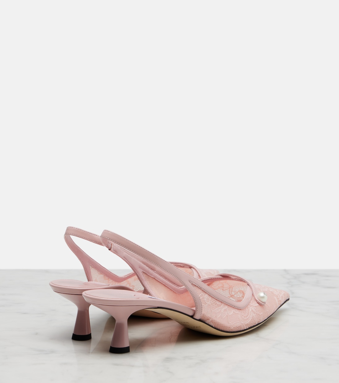Pumps slingback Amita 45 in pizzo | Jimmy Choo