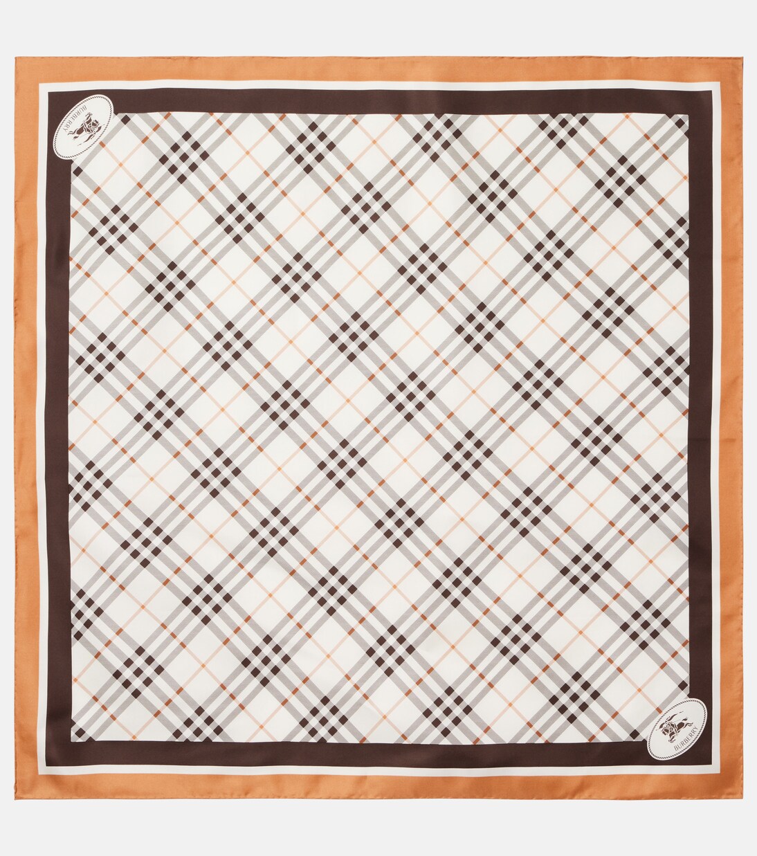 Burberry Check silk twill scarf | Burberry