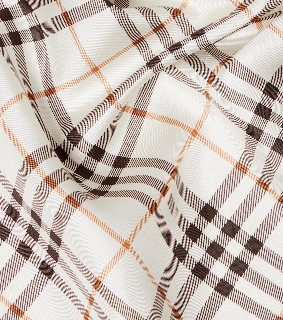 Burberry Check silk twill scarf | Burberry