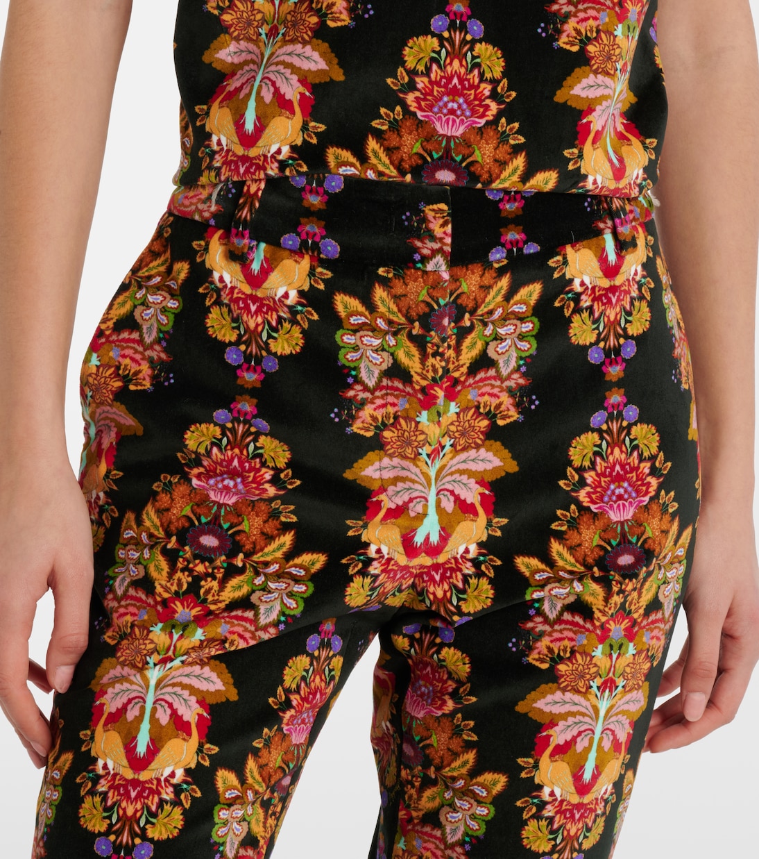 Pantaloni flared 24/7 in cotone con stampa  | La DoubleJ