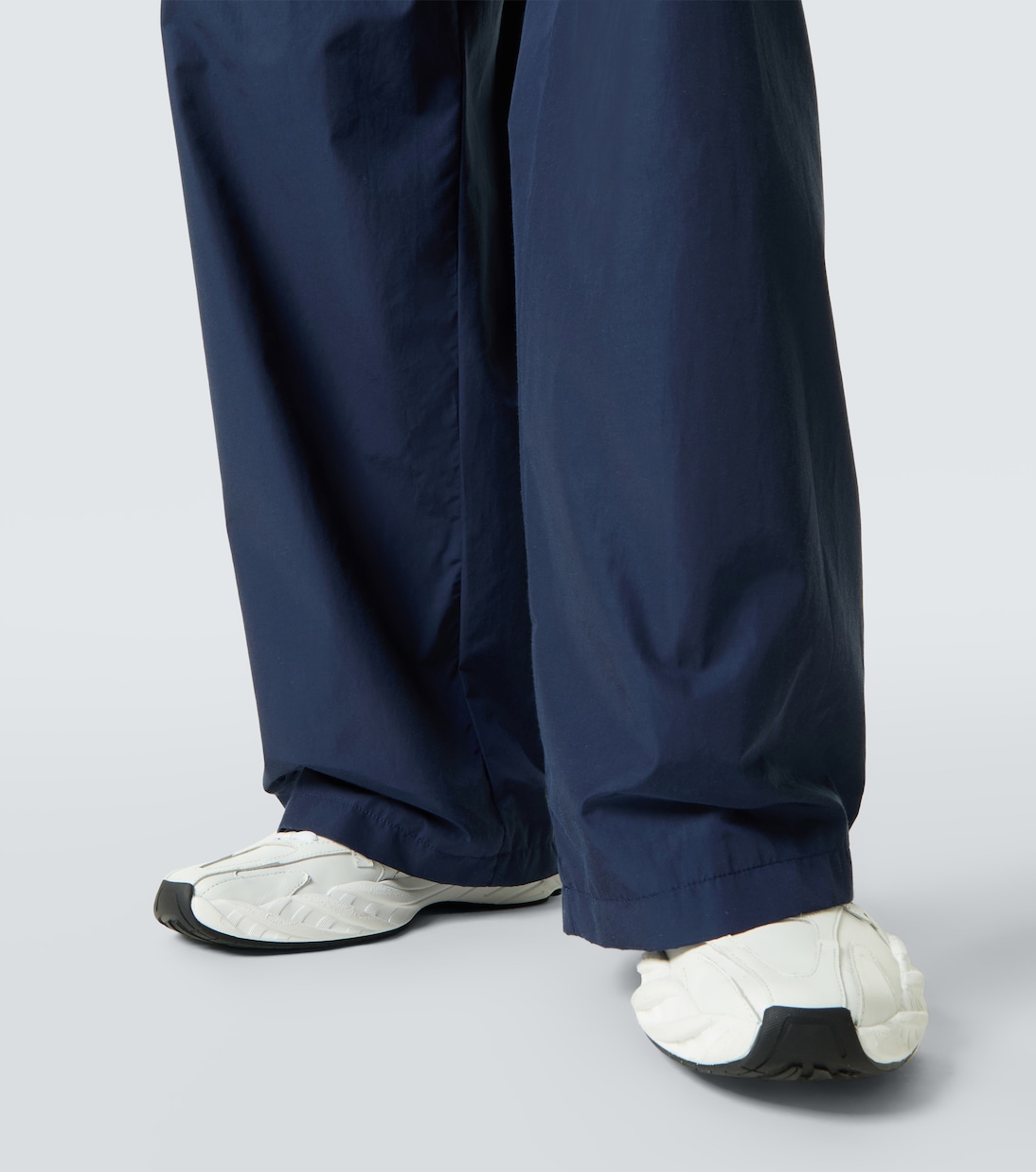Logo oversized cotton-blend jersey track pants | Balenciaga