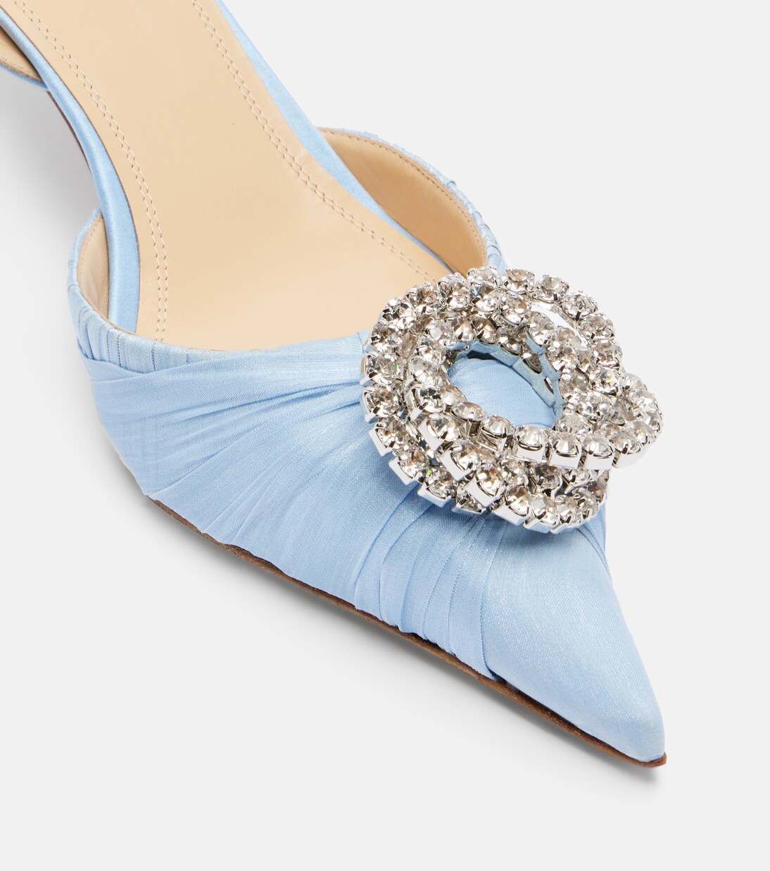 Galaxy embellished satin slingback pumps | Mach & Mach