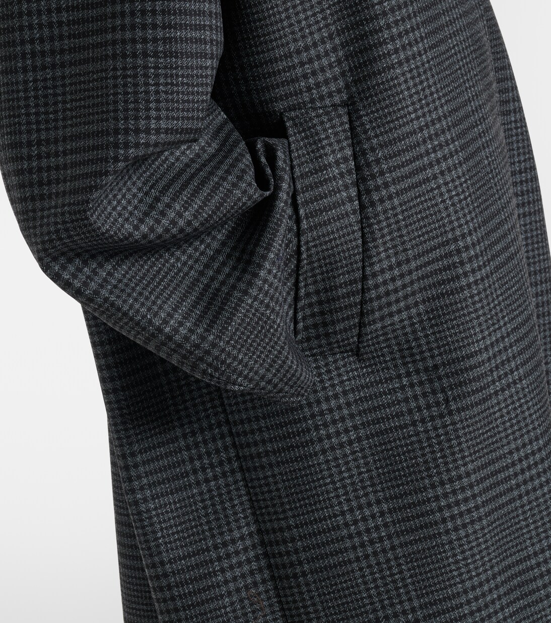 Prince of Wales check virgin wool coat | Róhe