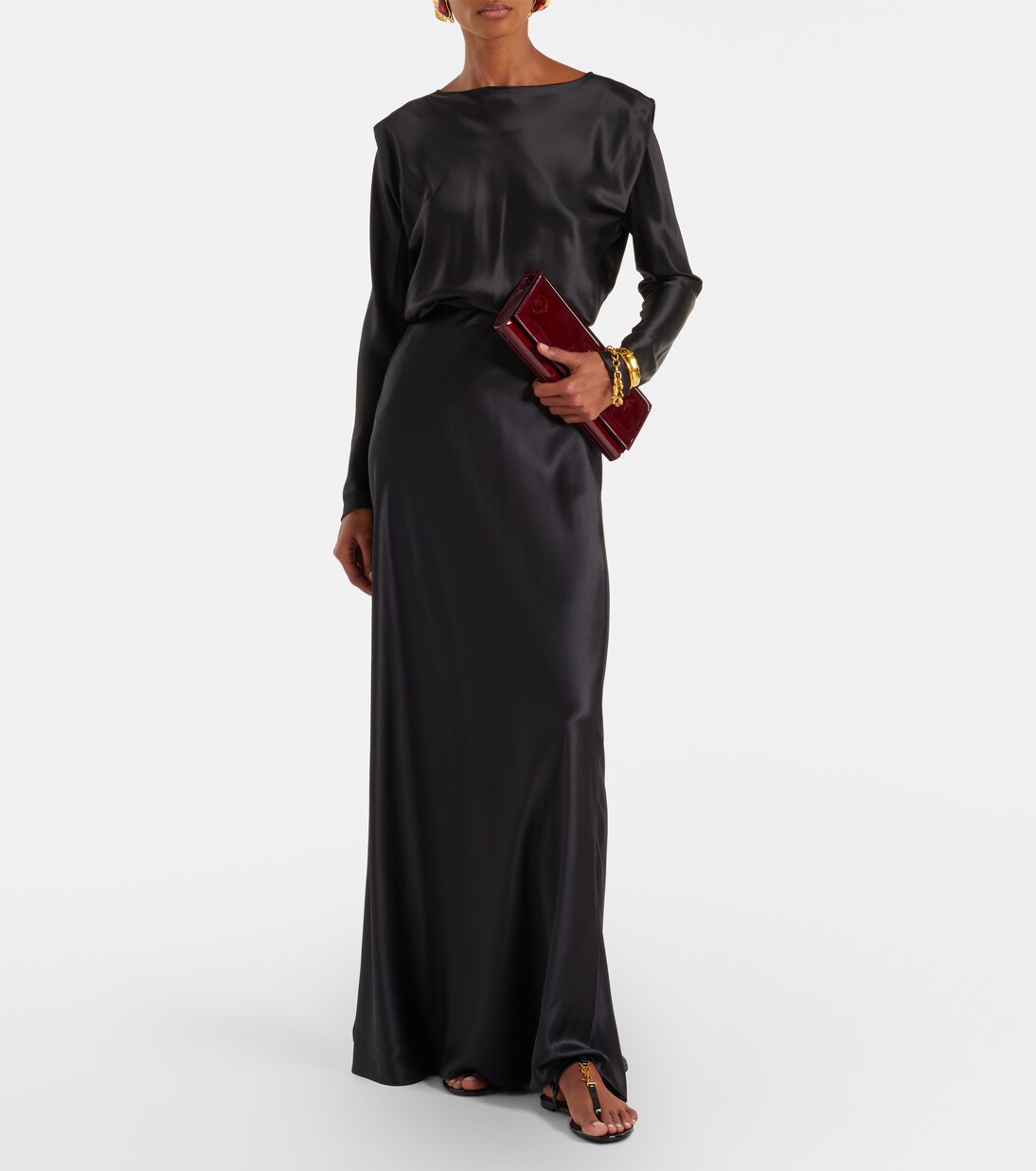 Sandali infradito Cassandre in vernice | Saint Laurent