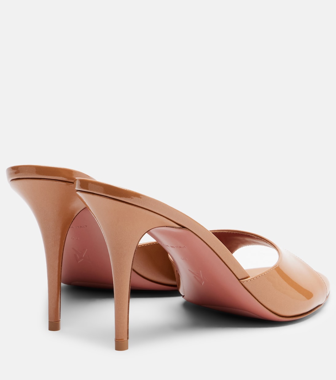 Pantoletten Elodie 90 aus Lackleder | Amina Muaddi