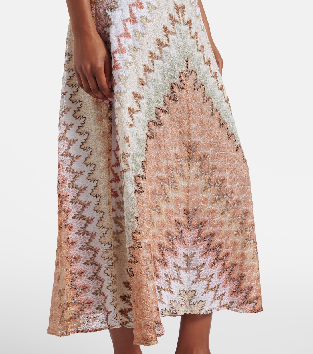Lamé midi dress | Missoni
