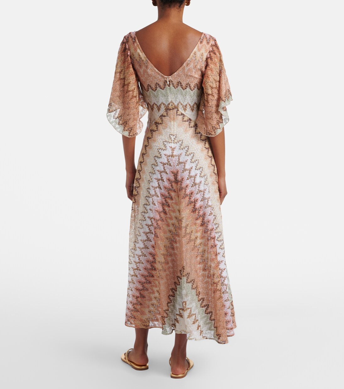Lamé midi dress | Missoni