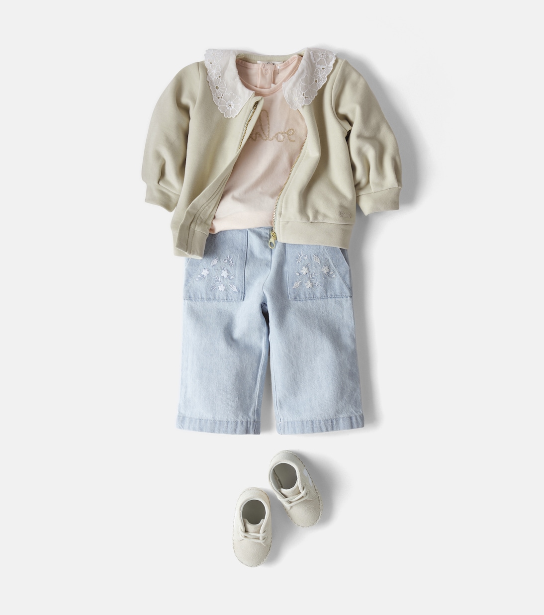 Baby floral jeans | Chloé Kids