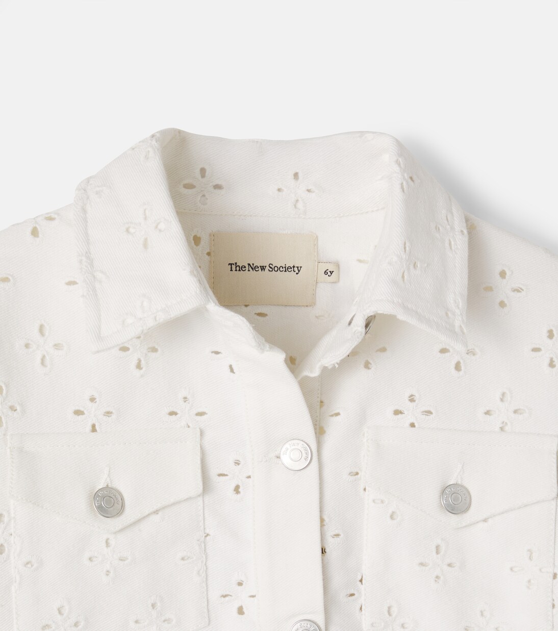 Camelia broderie anglaise denim jacket | The New Society