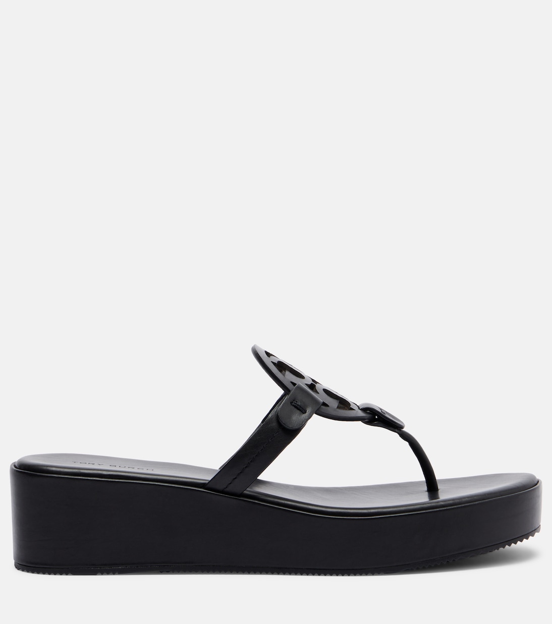 Tongs Miller en cuir à plateforme | Tory Burch