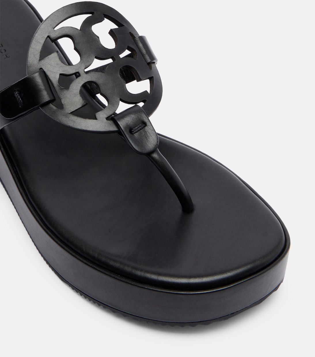 Tongs Miller en cuir à plateforme | Tory Burch