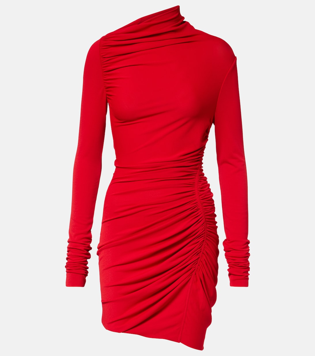 Lilies Svita jersey ruched minidress | Rick Owens