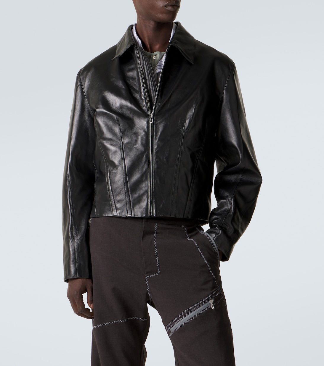 Lur leather jacket | Kiko Kostadinov