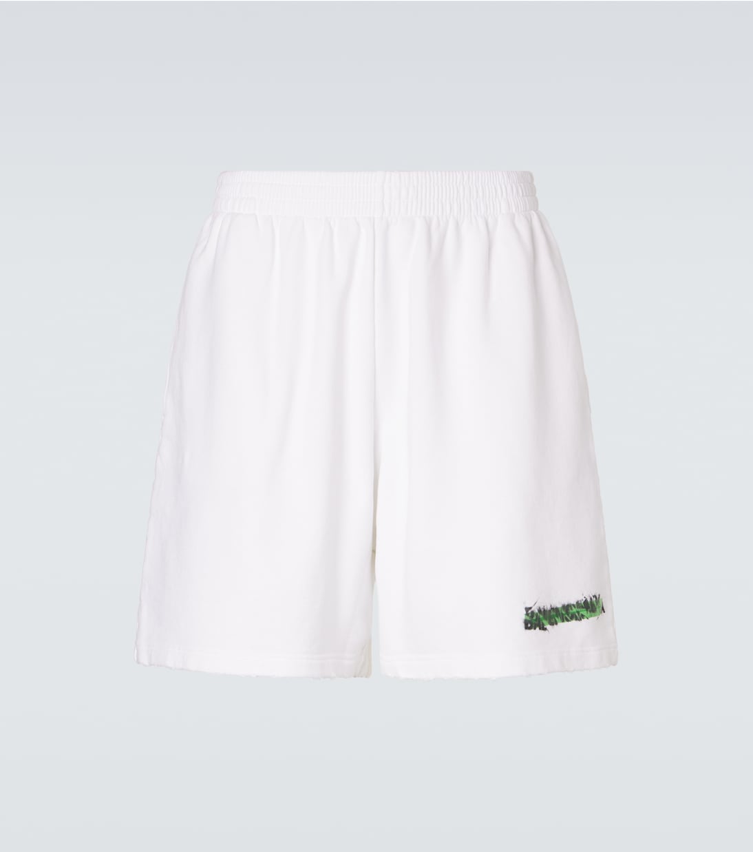 Logo cotton fleece shorts | Balenciaga