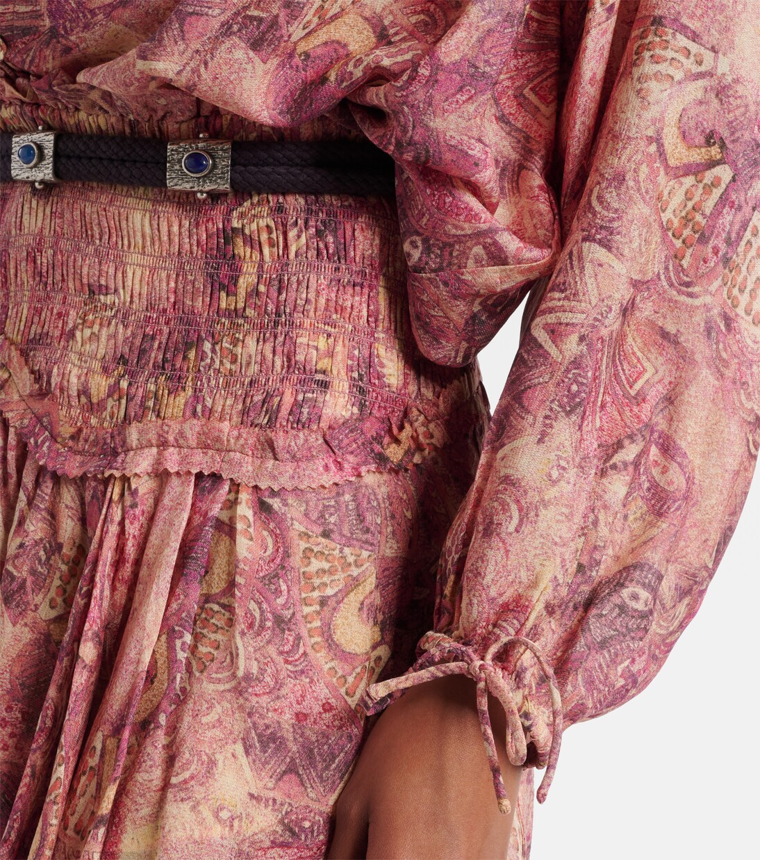 Charis printed ruffled silk blouse | Isabel Marant