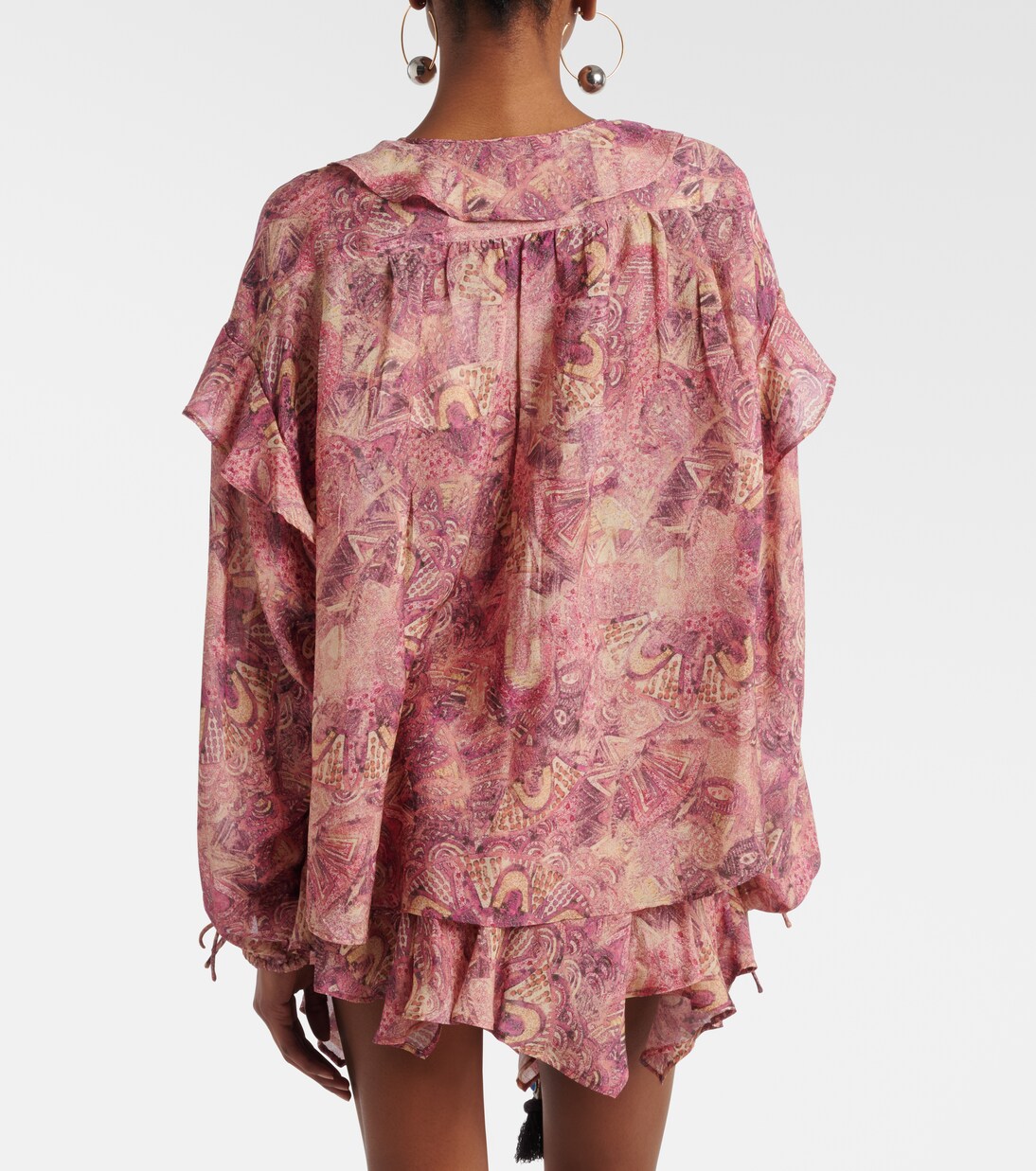 Charis printed ruffled silk blouse | Isabel Marant