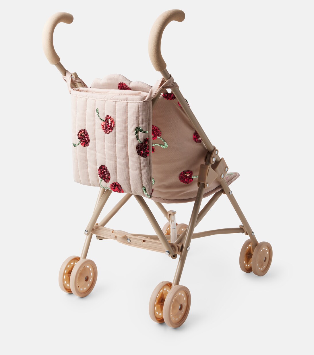 Poussette pour poupée à finitions en tulle à sequins | Konges Sløjd