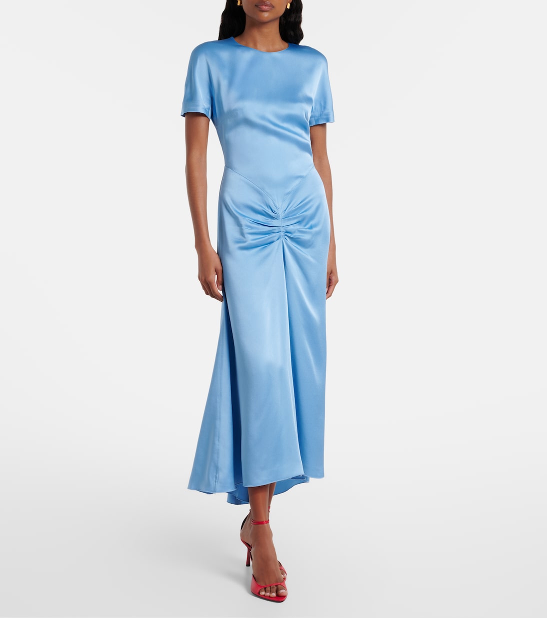 Abito midi in raso | Victoria Beckham