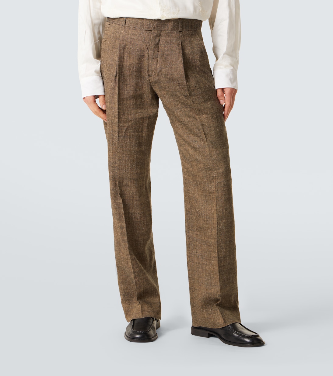 Slack linen, silk, and cotton straight pants | Our Legacy