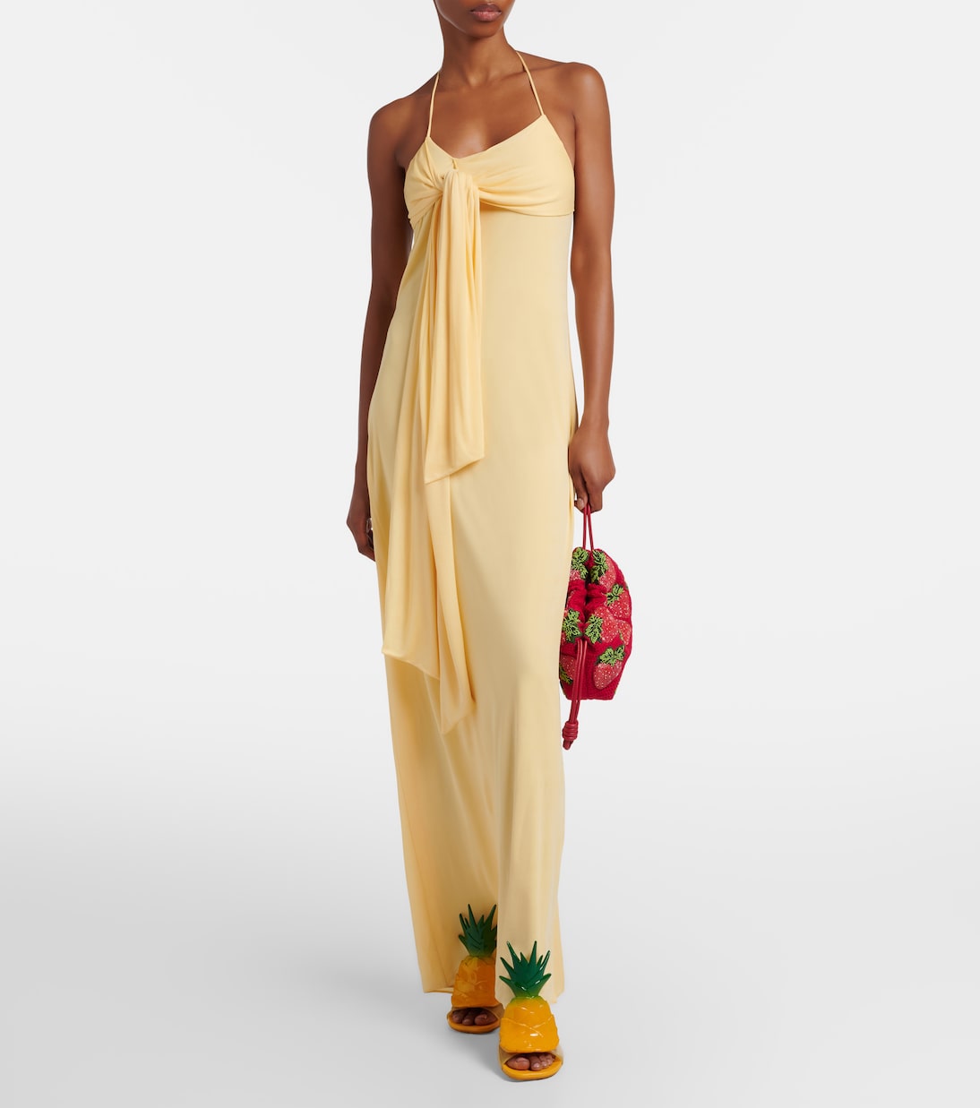 Paula's Ibiza crêpe jersey maxi dress | Loewe
