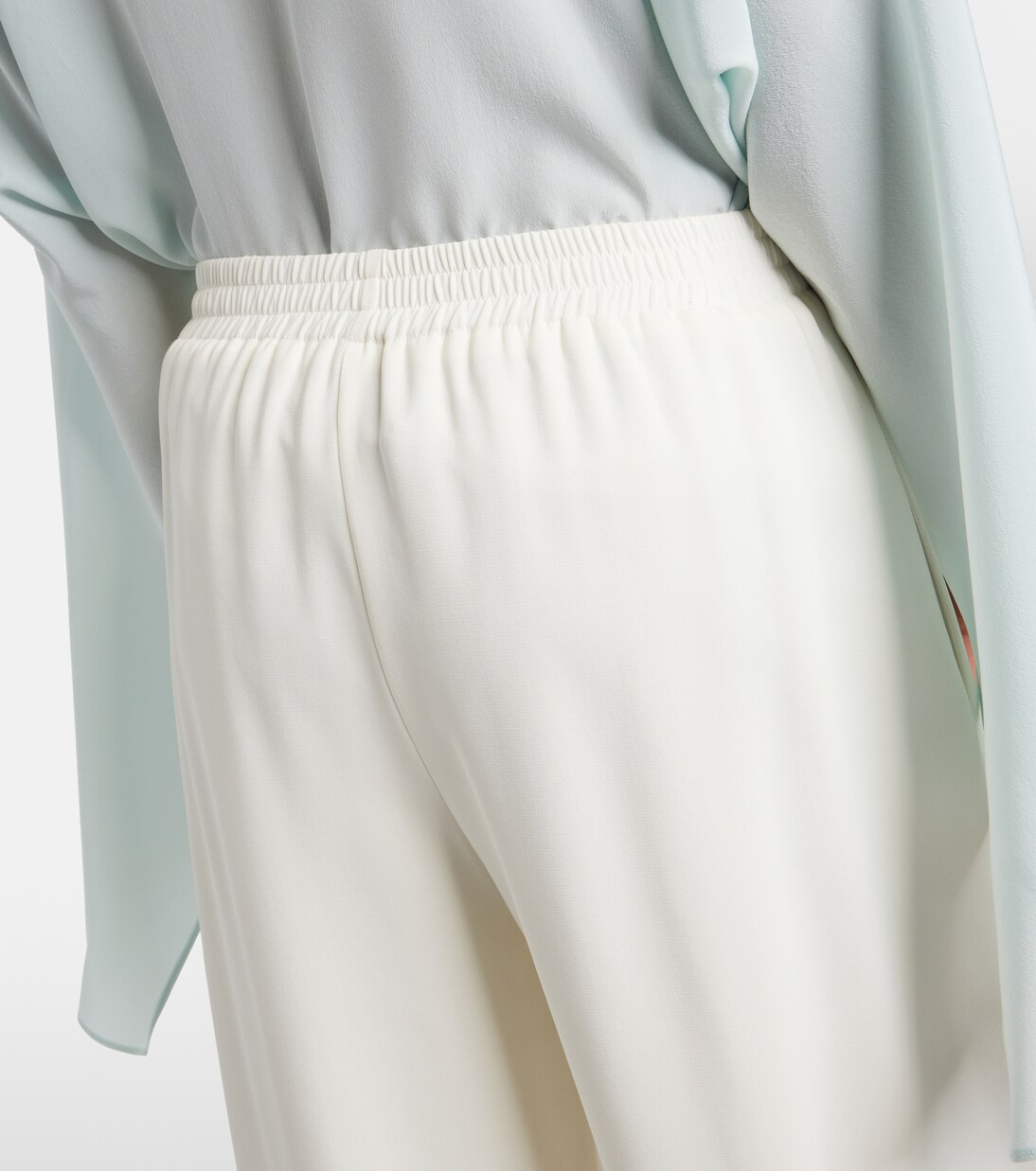 Silk-blend georgette wide-leg pants | Oscar de la Renta