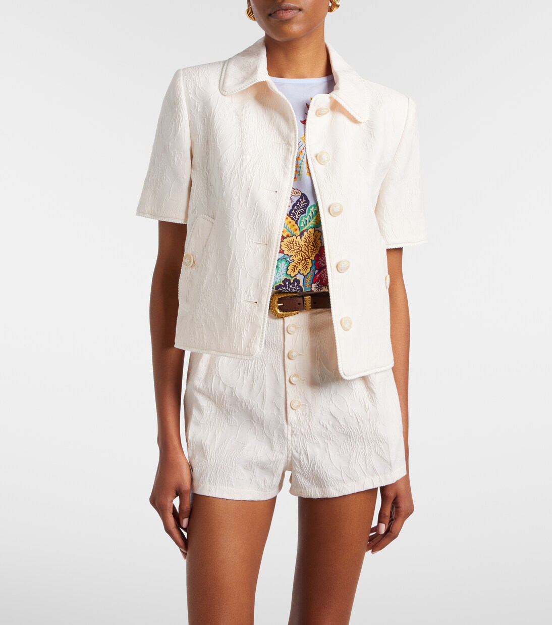 Cottton-blend jacquard jacket | Etro