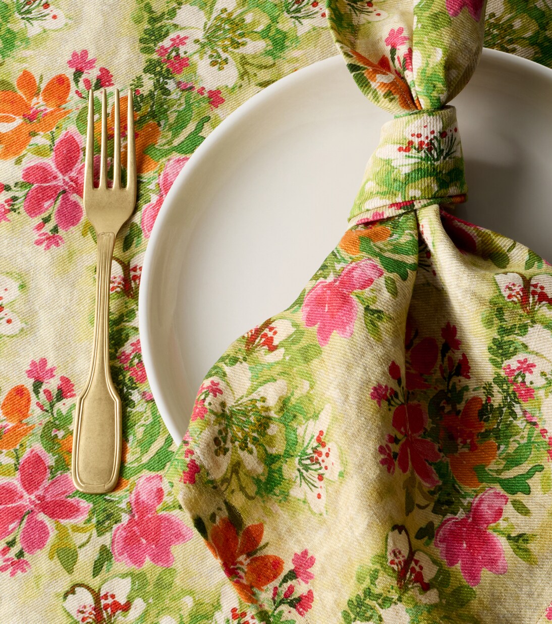 Potamia set of 2 floral linen napkins | The House of Lyria