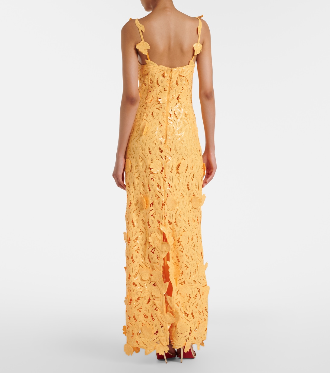 Marenna broderie anglaise sequined gown | Simkhai