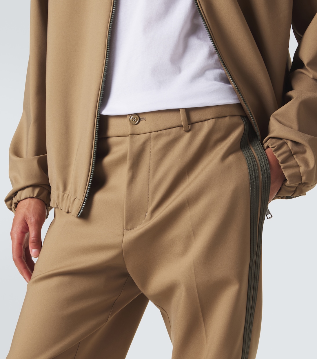 Cotton-blend straight pants | Moncler