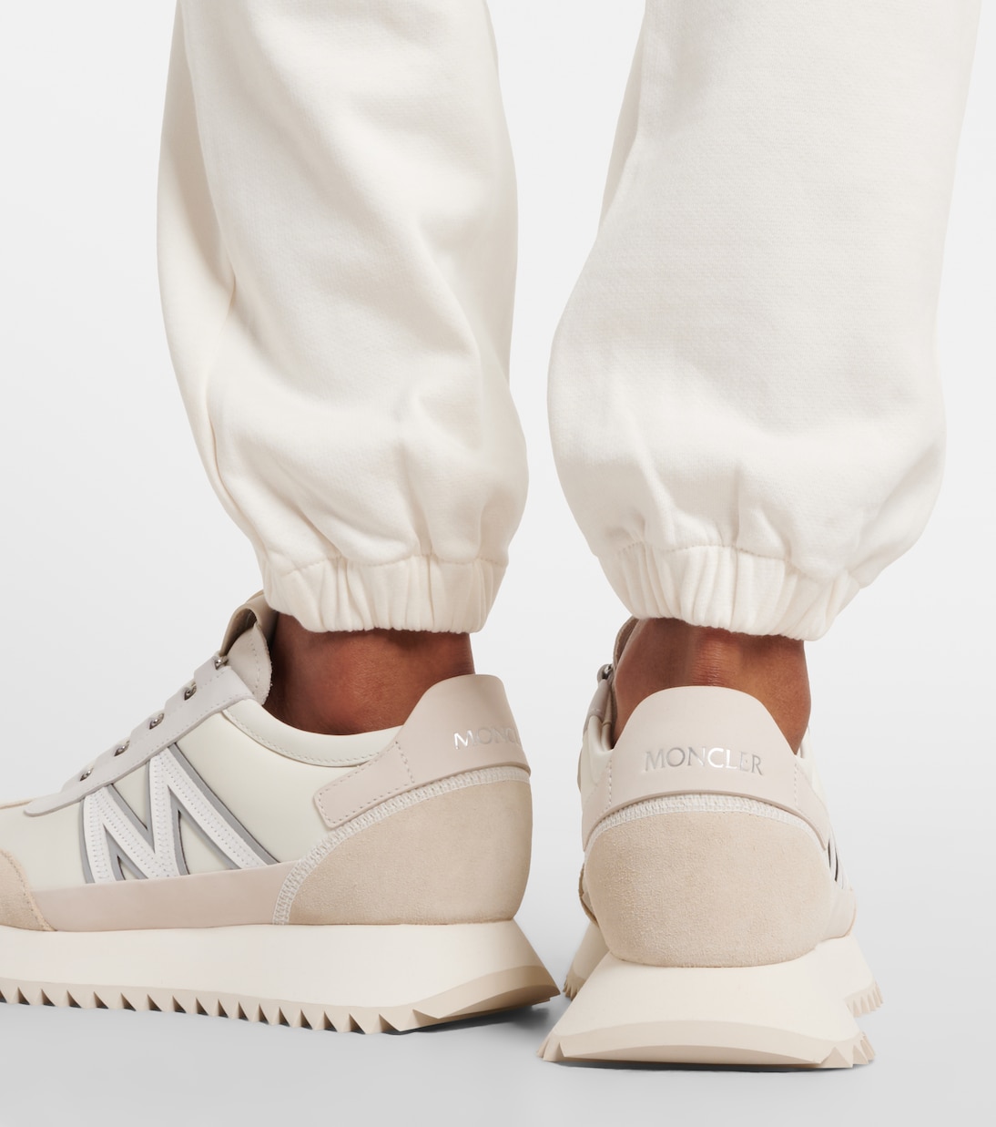 Pacey2 suede-trimmed sneakers | Moncler