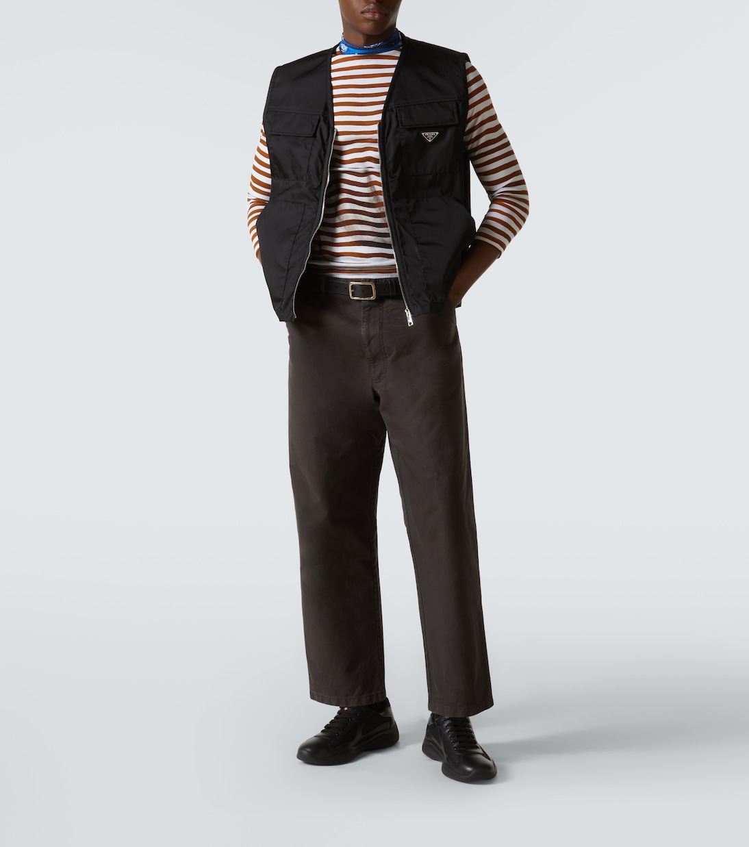 Leather sneakers | Prada