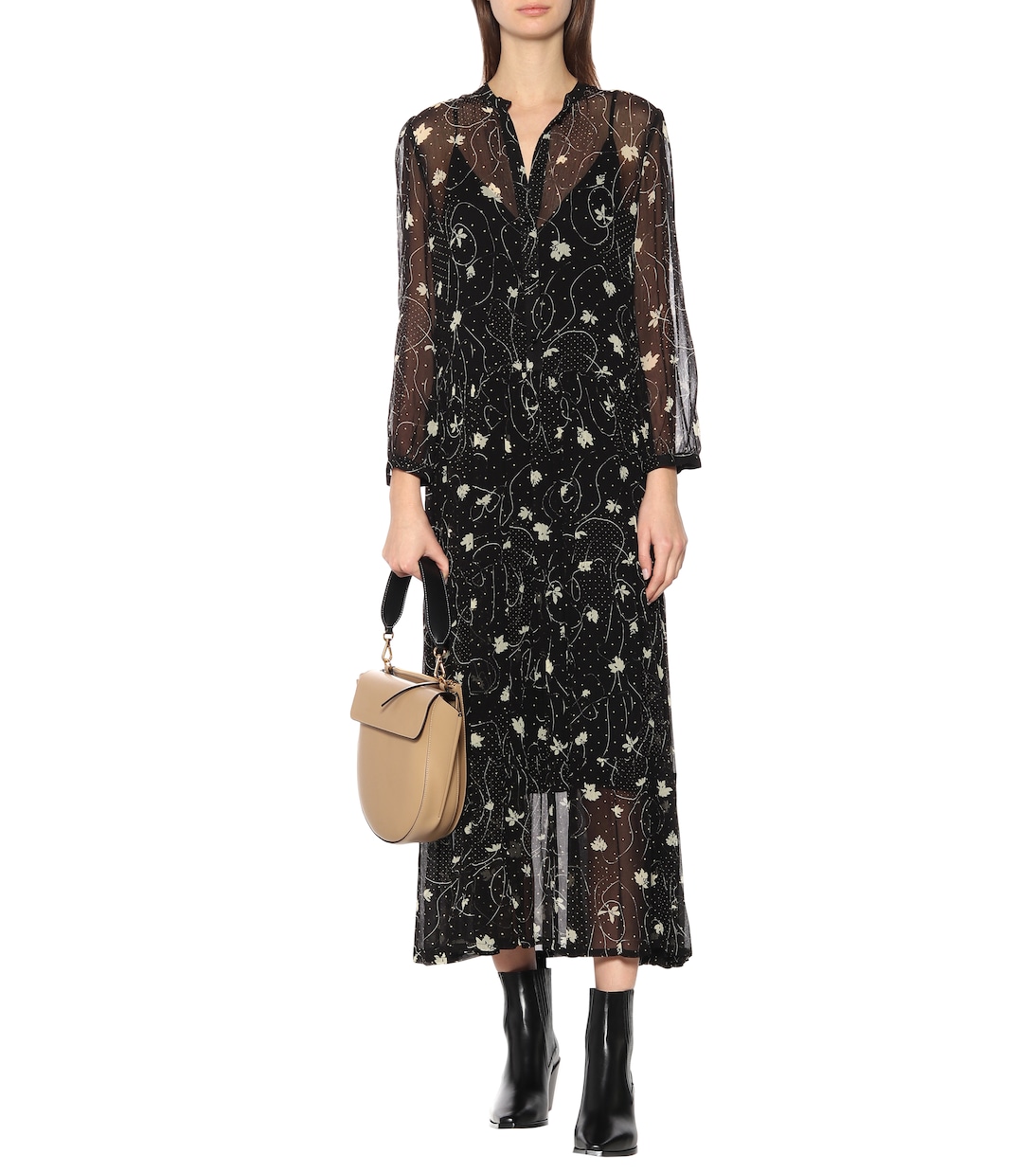 Robe midi Aia imprimée | Baum und Pferdgarten