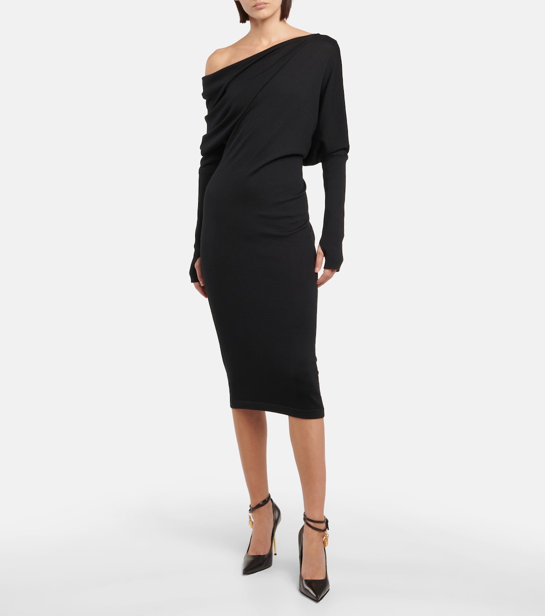 Midikleid aus Kaschmir und Seide | Tom Ford
