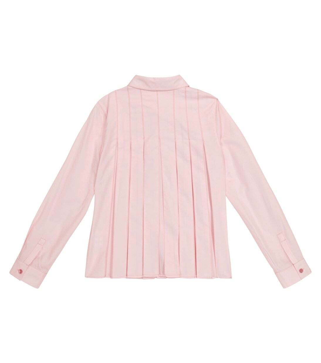 Ambre pleated cotton and silk blouse | Loro Piana Kids