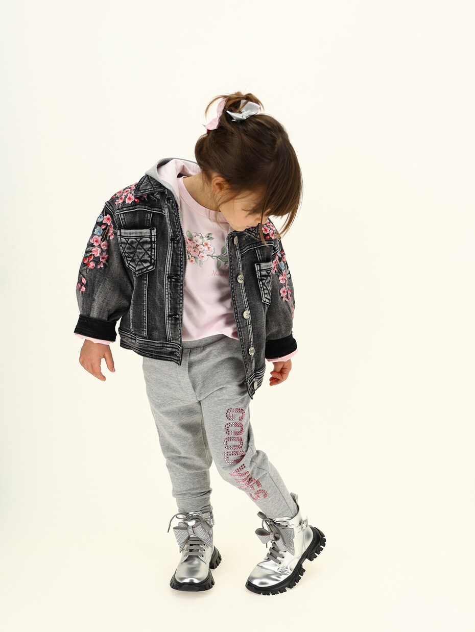 Veste en jean brodée | Monnalisa