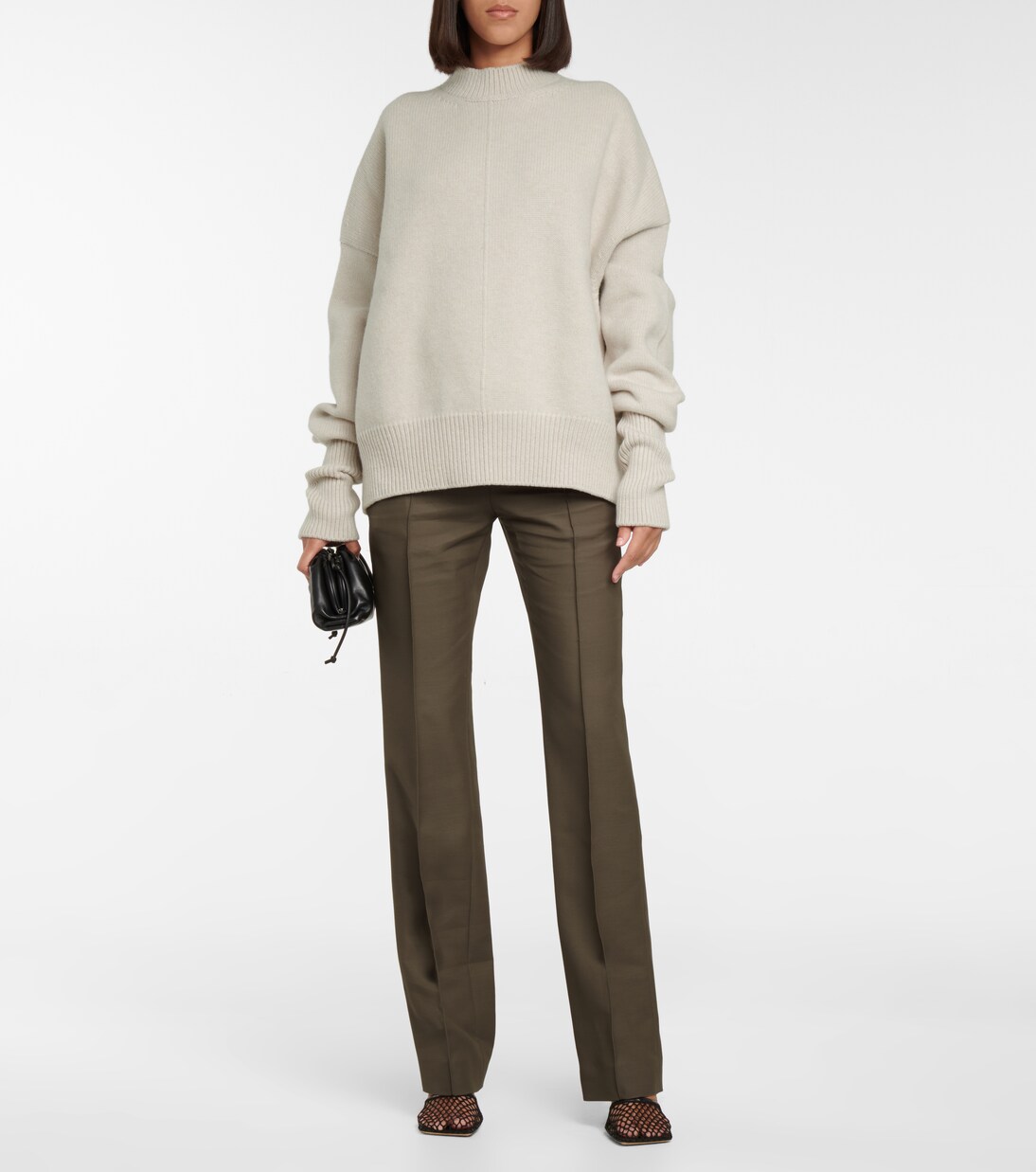 High-Rise-Hose aus einem Wollgemisch | Peter Do