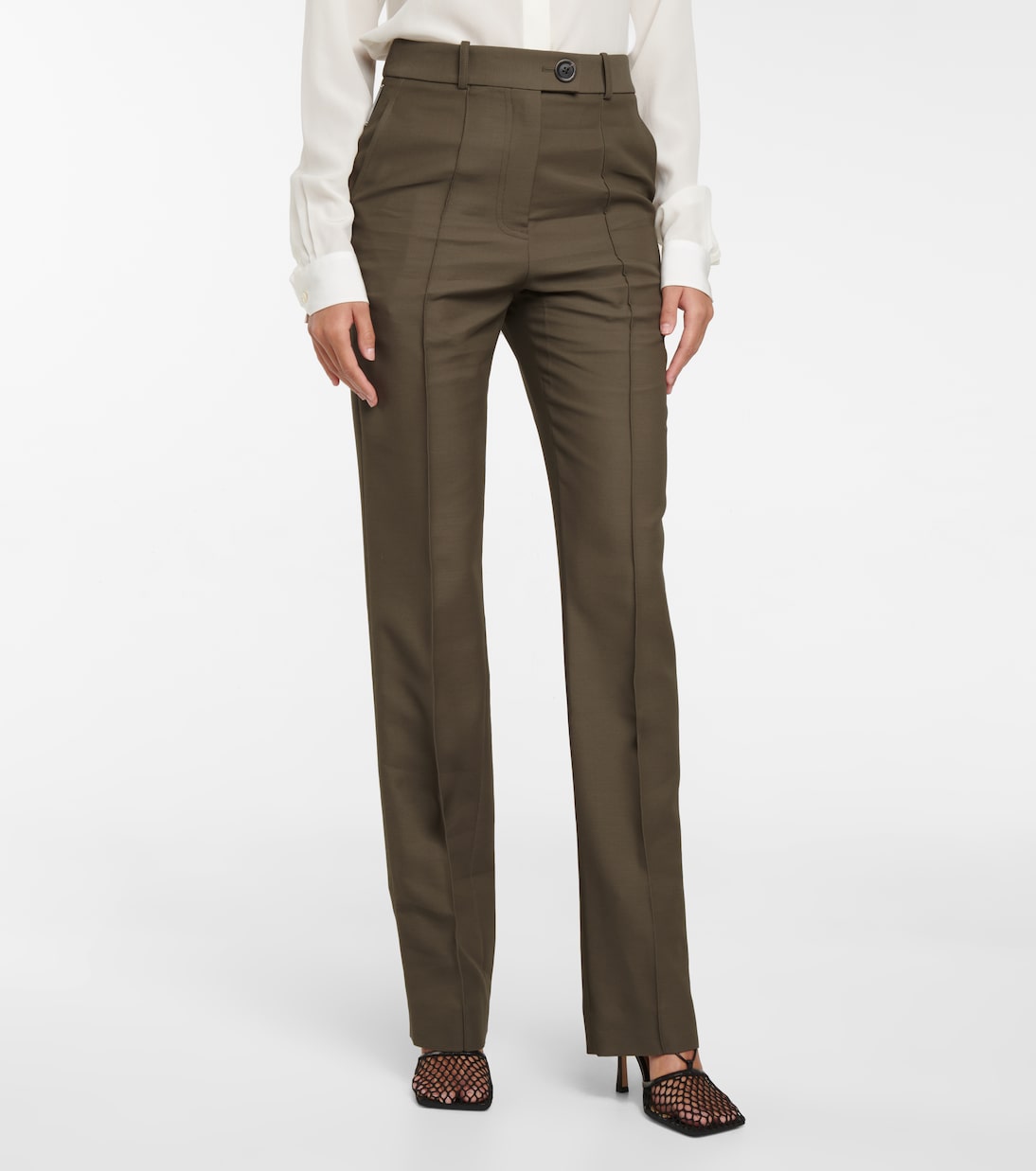 High-Rise-Hose aus einem Wollgemisch | Peter Do