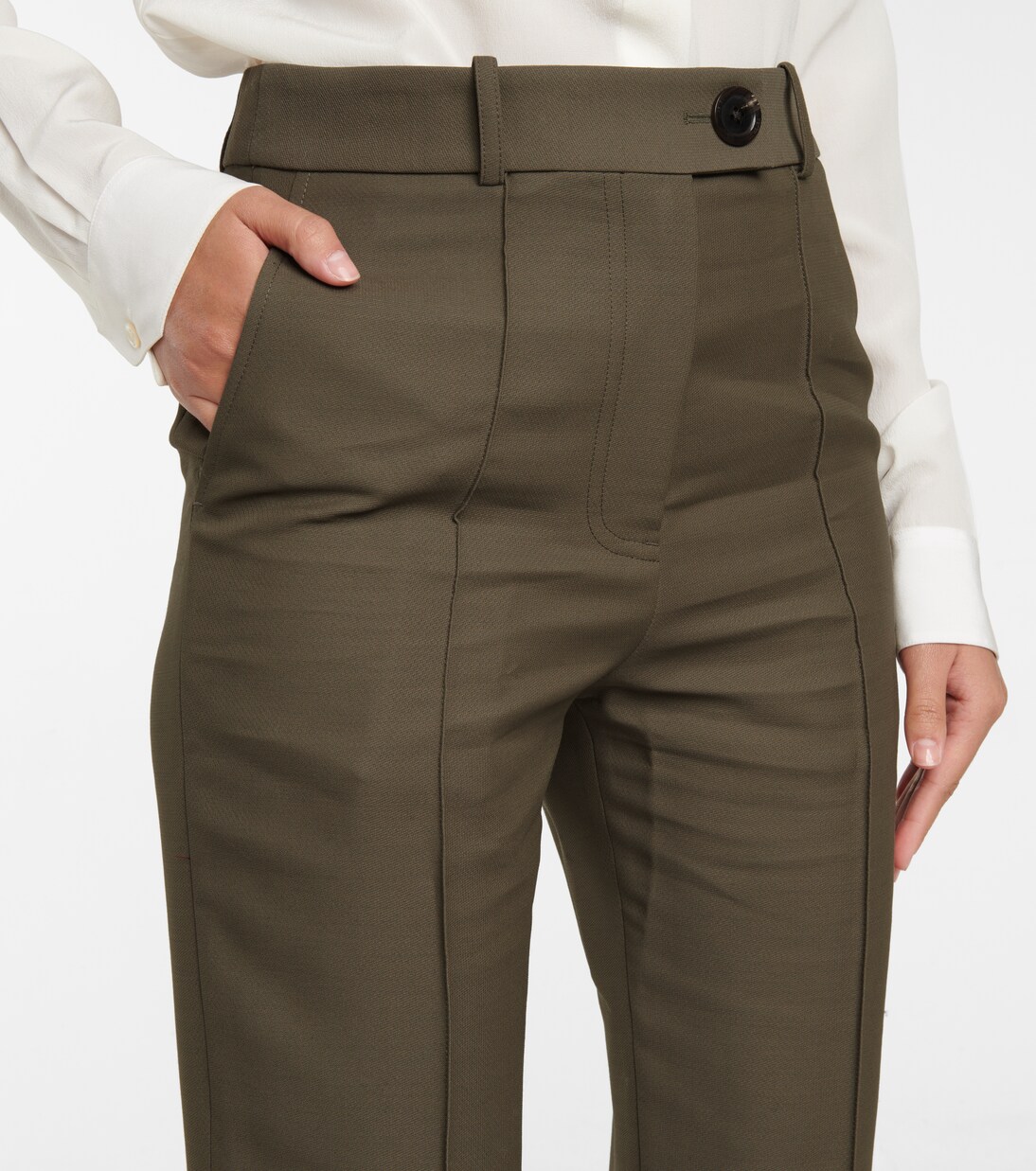 High-Rise-Hose aus einem Wollgemisch | Peter Do