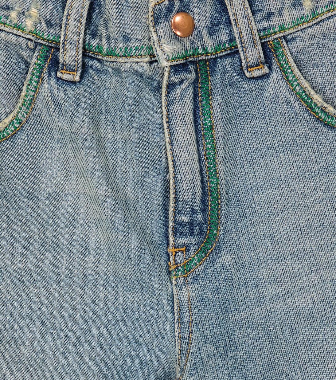 Short droit en denim | ERL Kids