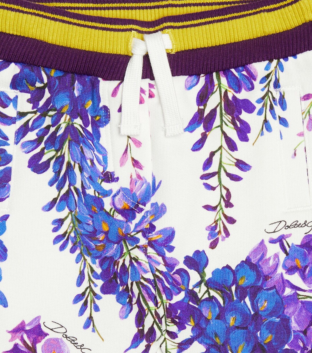 Baby floral cotton sweatpants | Dolce&Gabbana Kids