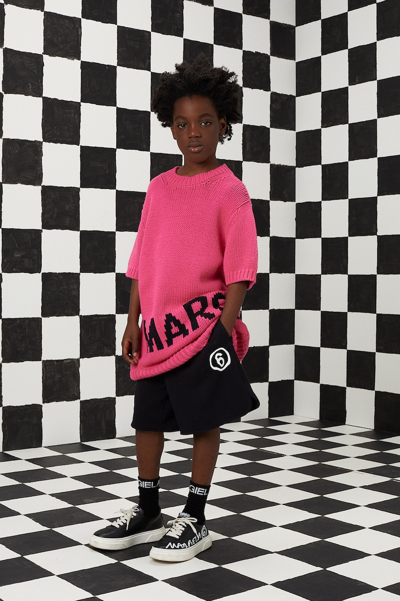 Logo cotton-blend sweater | MM6 Maison Margiela Kids